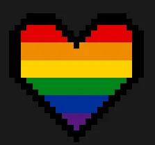 Walentynki z koralików do prasowania – Tęczowe serce LGBT+
