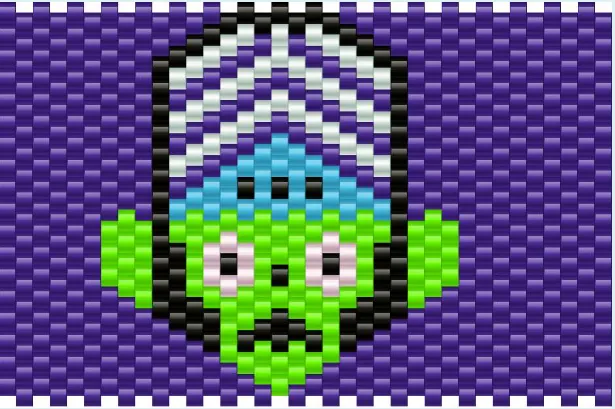 Małpa z koralików do prasowania – Mojo Jojo