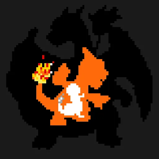 Charizard z koralików do prasowania – Charizard, Charmeleon i Charmander