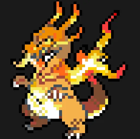 Charizard z koralików do prasowania – Charizard Gigantamax