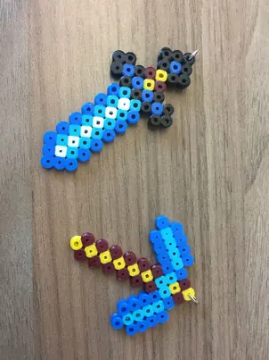 Diament z koralików do prasowania – inspiracja 9