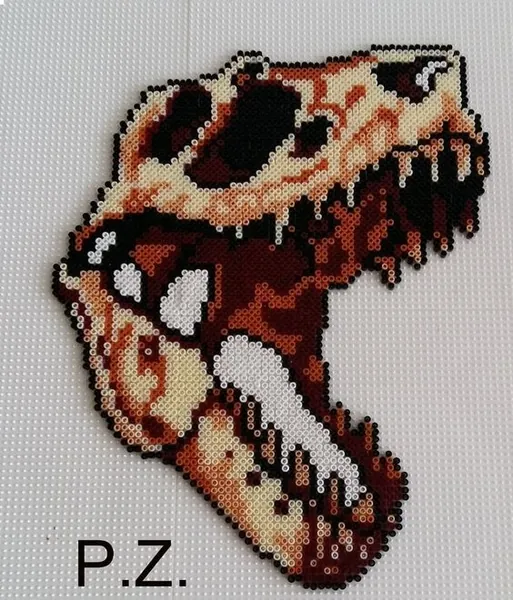 Dinozaury z koralików do prasowania – inspiracja 4