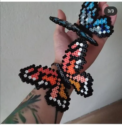 Motyl z koralików do prasowania – inspiracja 2