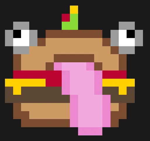 Fortnite z koralików do prasowania – Burger z Fortnite