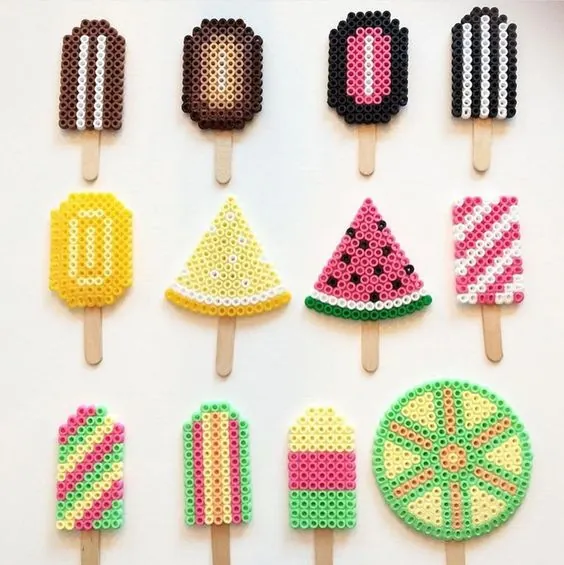Lody z koralików do prasowania – inspiracja 13