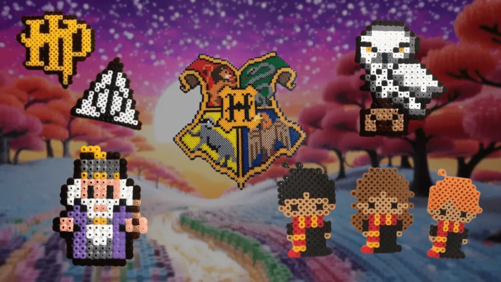 Harry Potter z koralików do prasowania