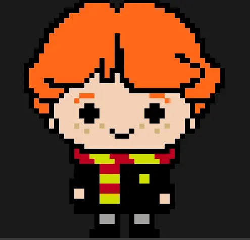 Harry Potter z koralików do prasowania – Ron Weasley – Harry Potter