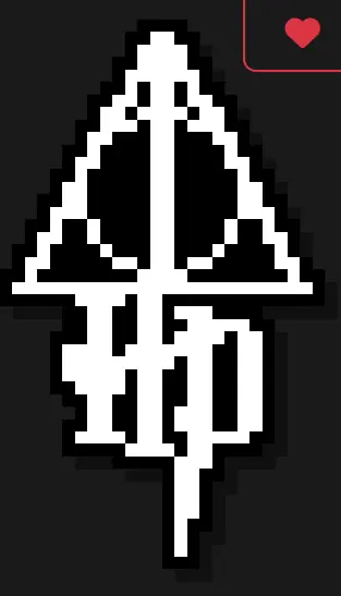 Harry Potter z koralików do prasowania – Symbol Harry’ego Pottera
