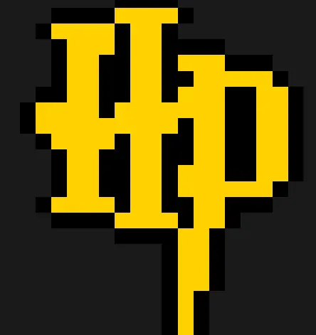 Harry Potter z koralików do prasowania – Logo Harry’ego Pottera