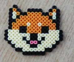 Pies z koralików do prasowania – Shiba inu