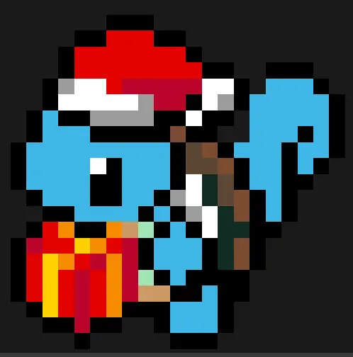 Boże Narodzenie z koralików do prasowania – Świąteczny Squirtle