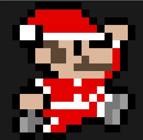 Boże Narodzenie z koralików do prasowania – Świąteczny Mario