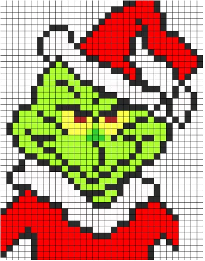 Boże Narodzenie z koralików do prasowania – Grinch