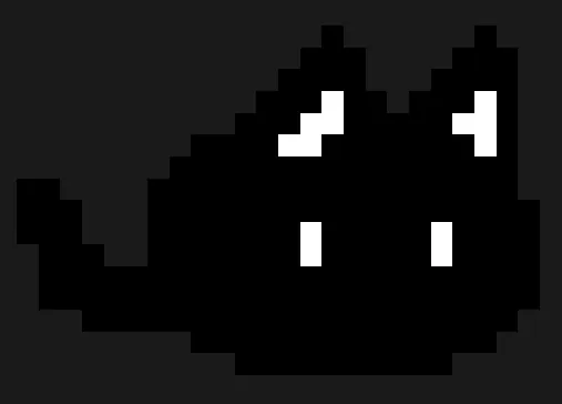Kot z koralików do prasowania – Omori Cat