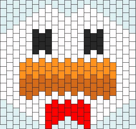 Kurczaczki z koralików do prasowania – Kurczak z Minecrafta
