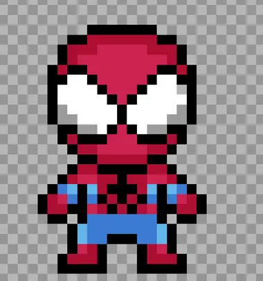 Marvel z koralików do prasowania – Spider-Man