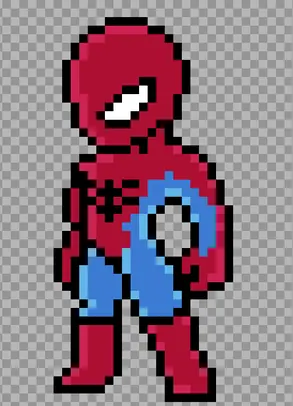 Marvel z koralików do prasowania – Spider-Man