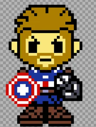 Marvel z koralików do prasowania – Civil War