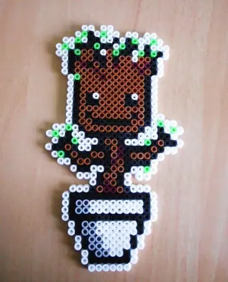 Marvel z koralików do prasowania – Groot