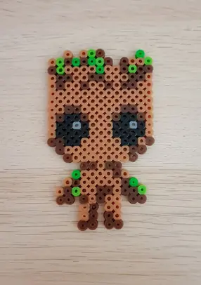 Marvel z koralików do prasowania – Groot