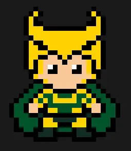 Marvel z koralików do prasowania – Loki