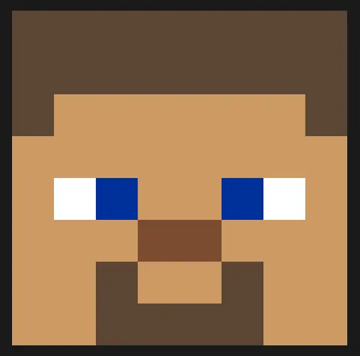 Minecraft z koralików do prasowania – Steve