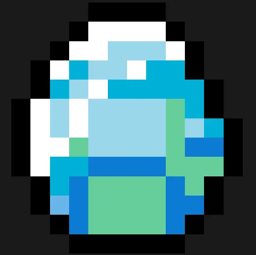 Minecraft z koralików do prasowania – Diament