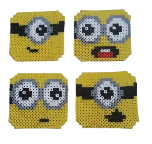 Minionki z koralików do prasowania – Małe Minionki – buźki