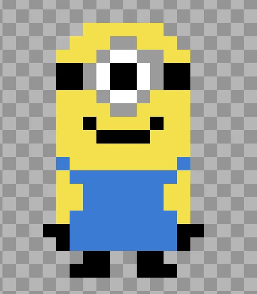 Minionki z koralików do prasowania – Stuart