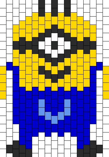 Minionki z koralików do prasowania – Minionek z „Jak ukraść księżyc 2”