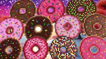 Donuty z koralików do prasowania