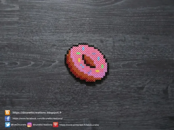 Donuty z koralików do prasowania – inspiracja 12