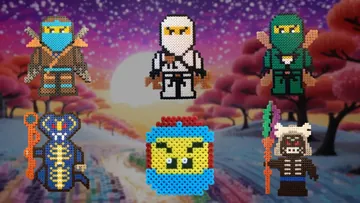 Ninjago z koralików do prasowania