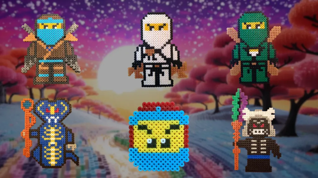 Ninjago z koralików do prasowania