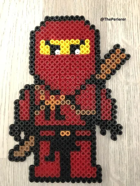 Ninjago z koralików do prasowania – inspiracja 9