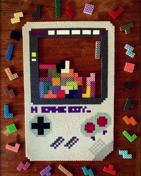 Nintendo z koralików do prasowania – inspiracja 1