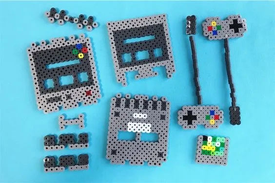 Nintendo z koralików do prasowania – inspiracja 3