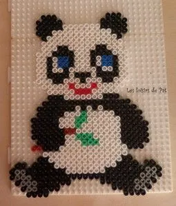 Panda z koralików do prasowania – inspiracja 5