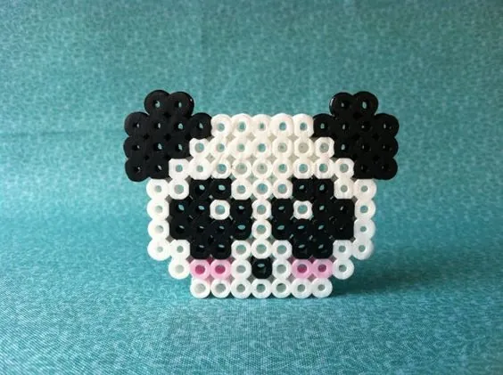 Panda z koralików do prasowania – inspiracja 6