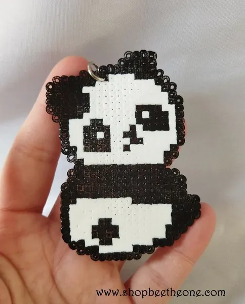 Panda z koralików do prasowania – inspiracja 8