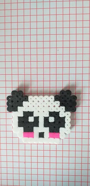 Panda z koralików do prasowania – inspiracja 12