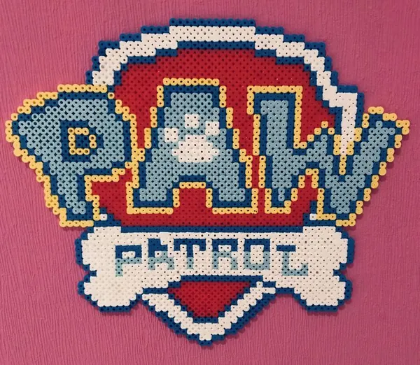 Psi Patrol z koralików do prasowania – inspiracja 1