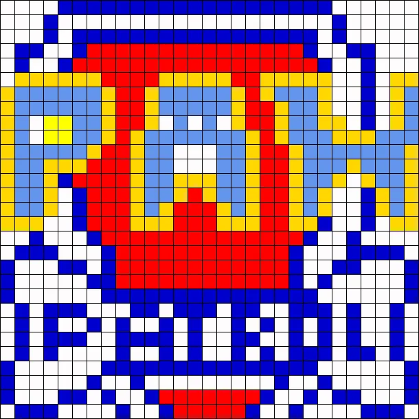 Psi Patrol z koralików do prasowania – Logo Psiego Patrolu