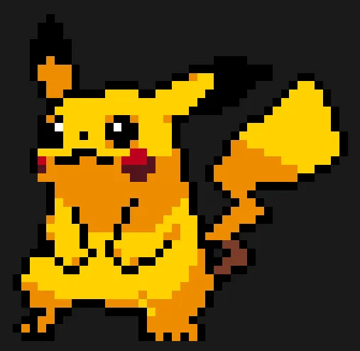 Pikachu z koralików do prasowania – Pikachu