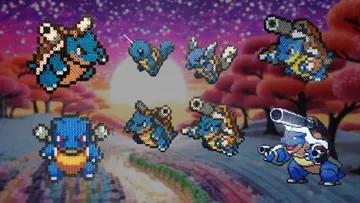 Blastoise z koralików do prasowania