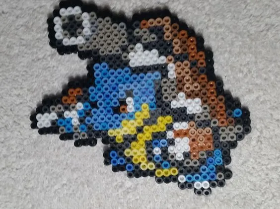 Blastoise z koralików do prasowania – inspiracja 2