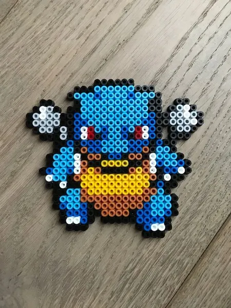 Blastoise z koralików do prasowania – inspiracja 5