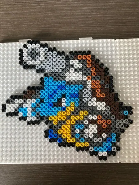 Blastoise z koralików do prasowania – inspiracja 8