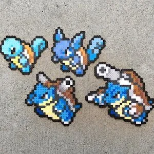 Blastoise z koralików do prasowania – inspiracja 11