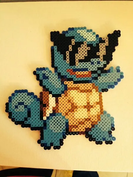 Blastoise z koralików do prasowania – inspiracja 12